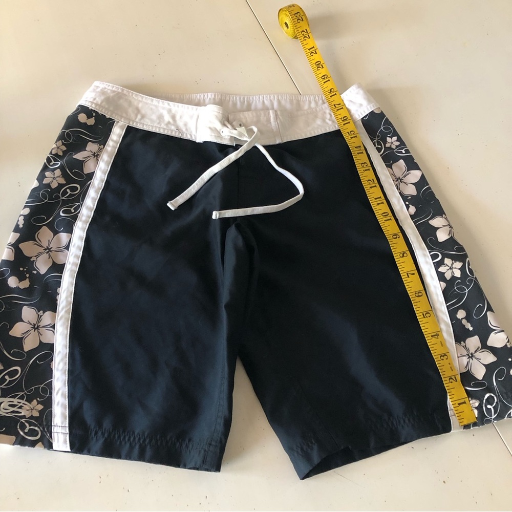 Sol Surf Co Mens Swim Trunks Black Board Shorts M
